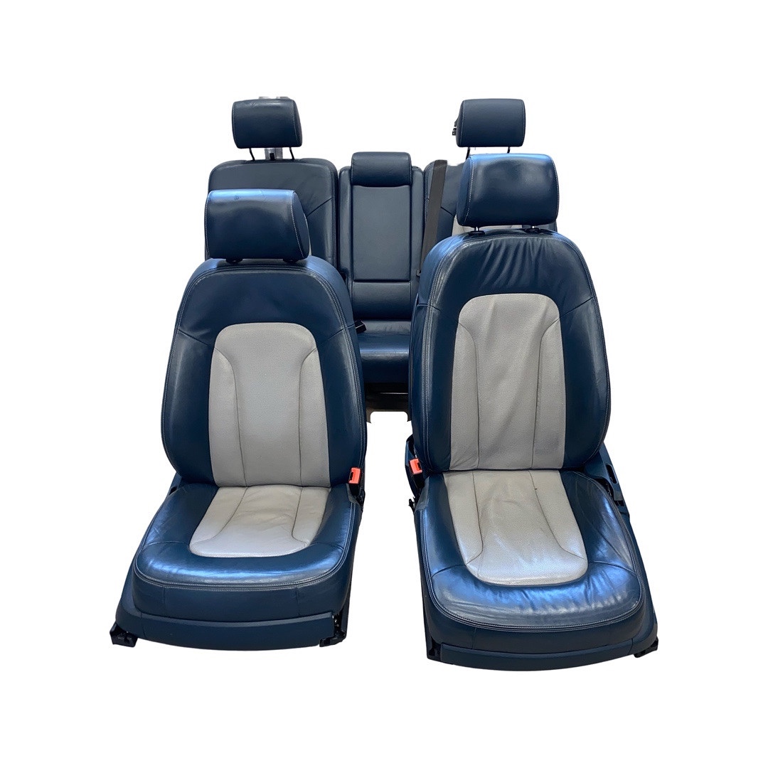 Kompletní sedačky modrá kůže AUDI Q7 4L S-LINE r.v.2011
