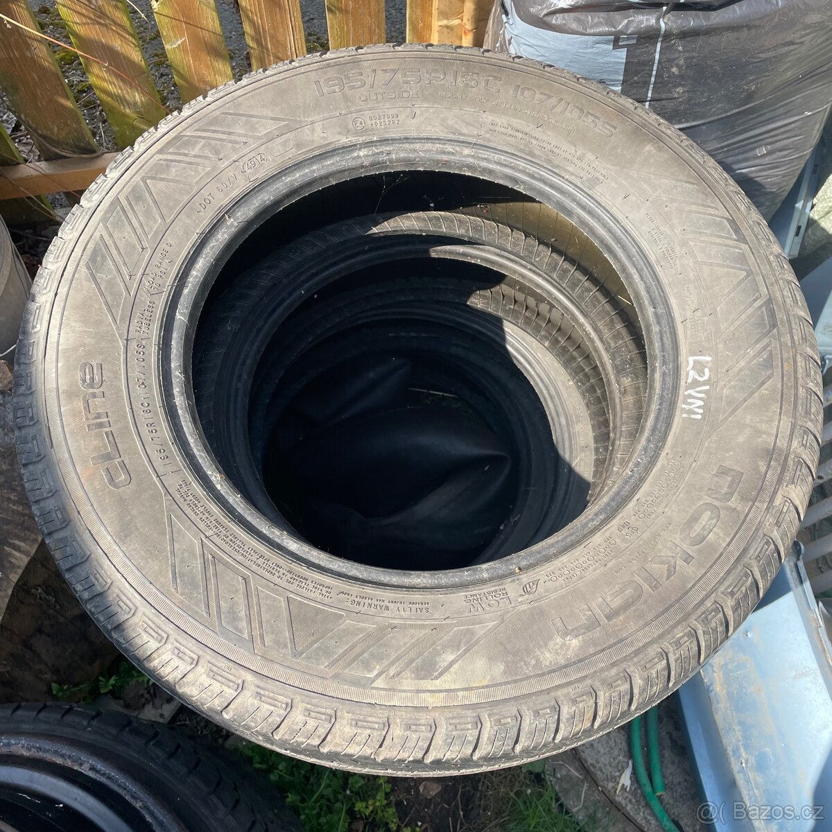4x 6-8 mm pneu NOKIAN cLine letní 195/75 R16
