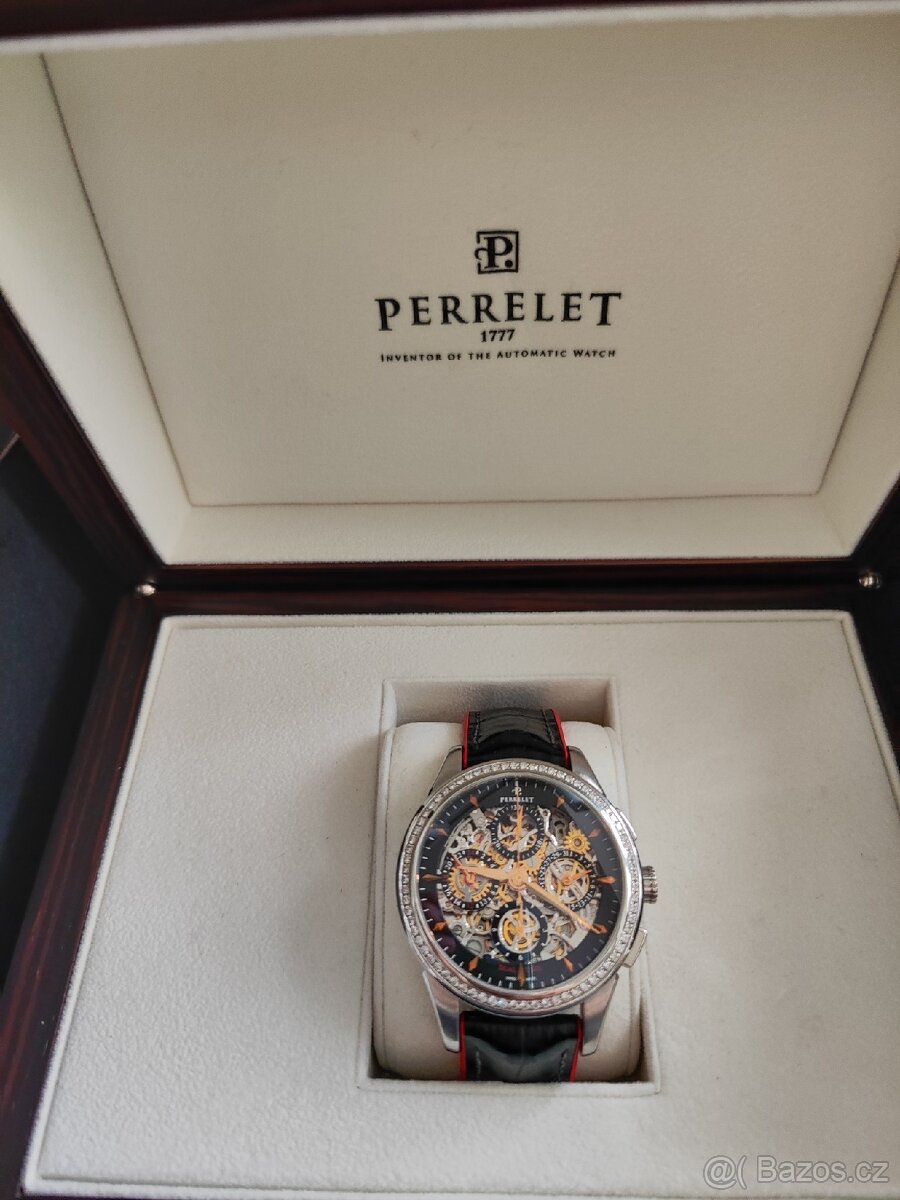 Luxusní hodinky PERRELET chronograf dual time