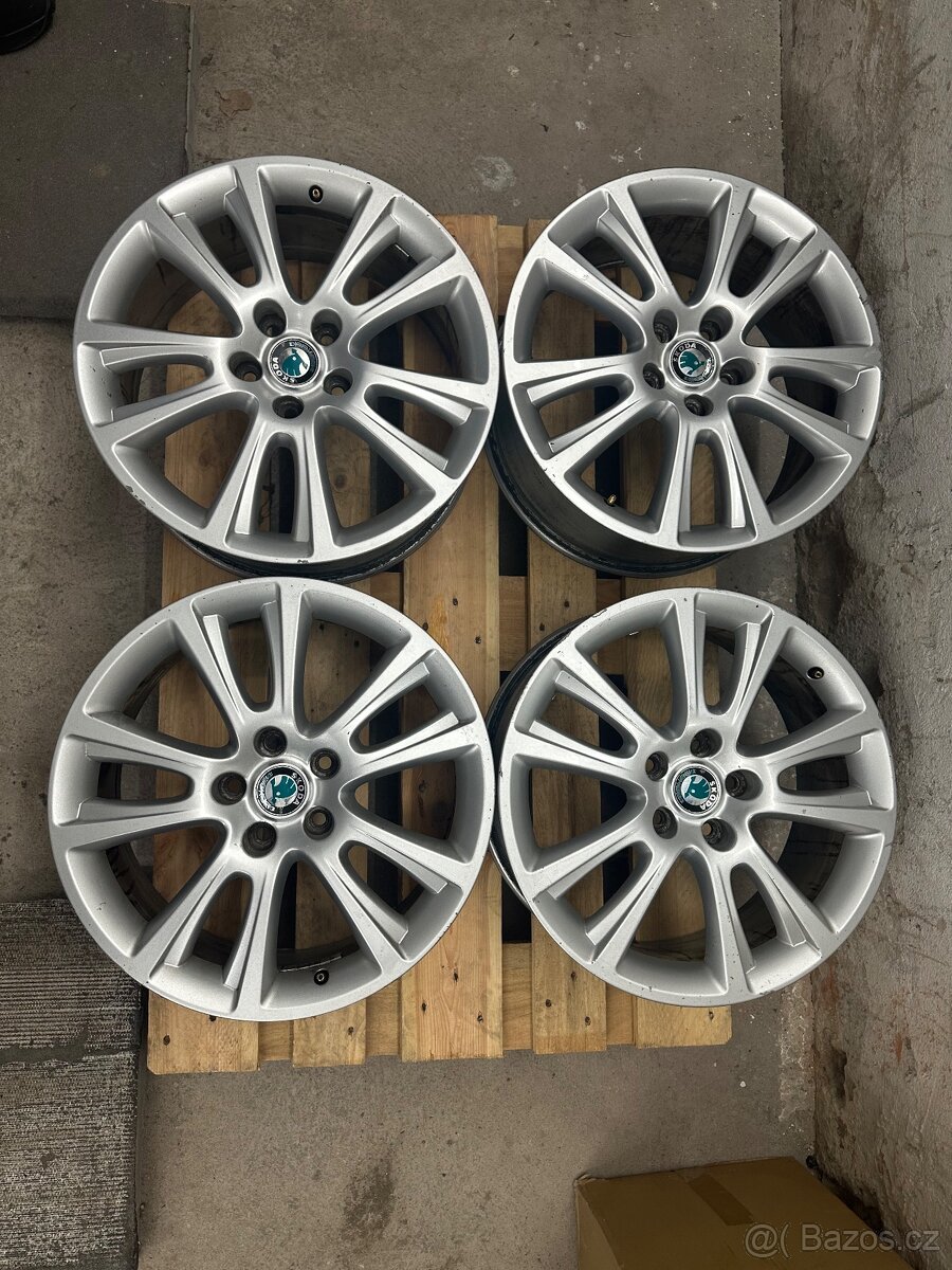Originál alu kola Škoda Zenith 5x112 R18 et51