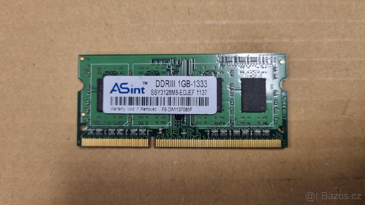 Paměť DDR3 1GB