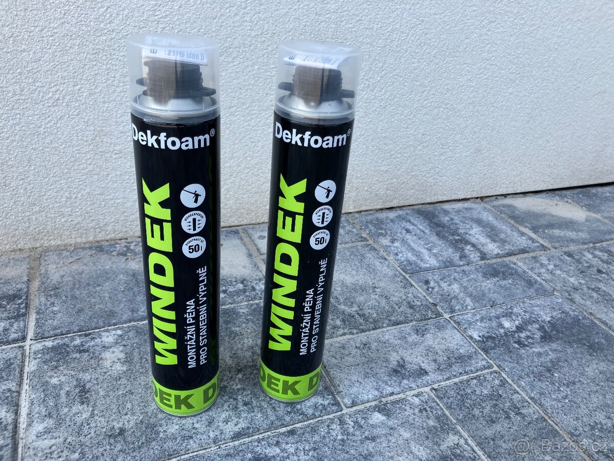 Montážní pěna pro stavební výplně Windek Dekfoam 750 ml nová