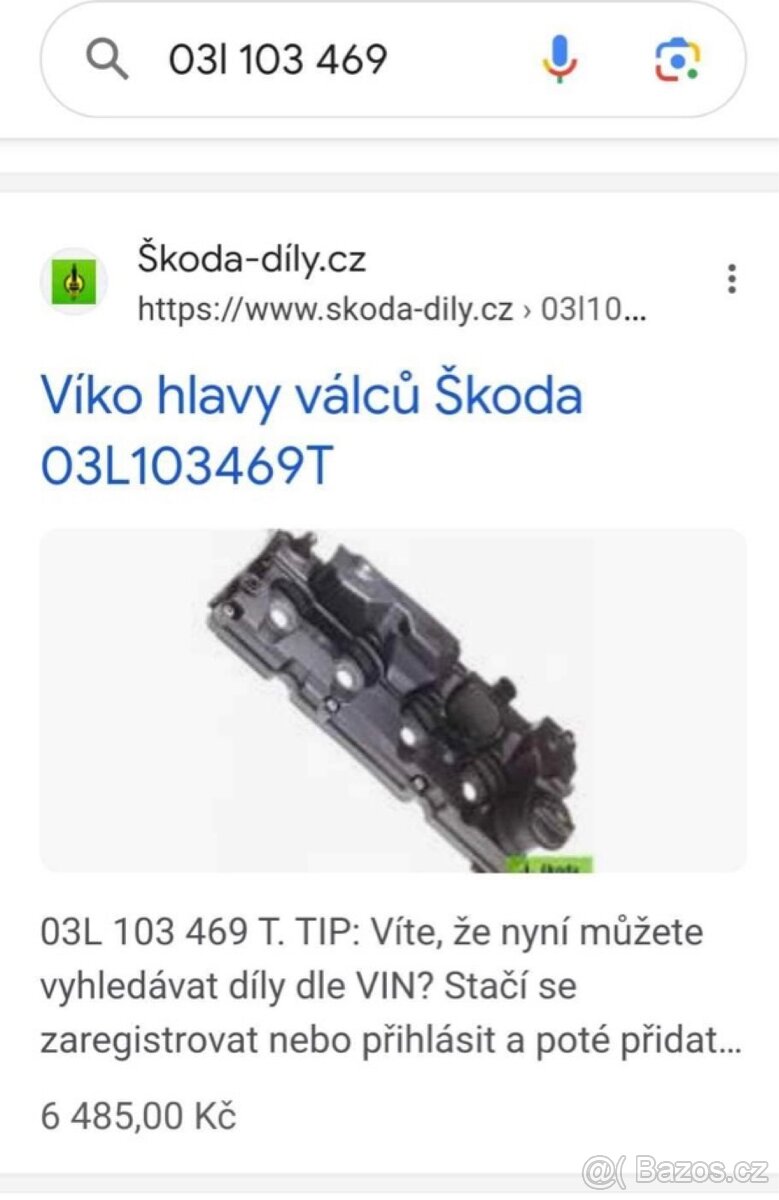 Viko hlavy valcu Skoda