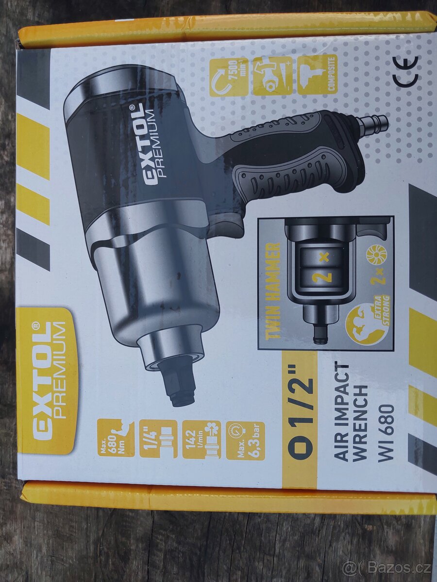 Extol rázový utahovák 680 Nm