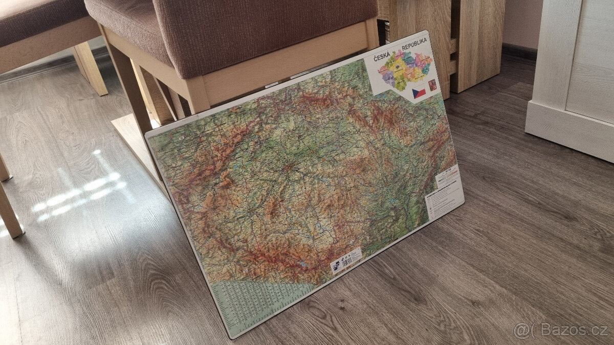 PVC podložka s mapou České republiky