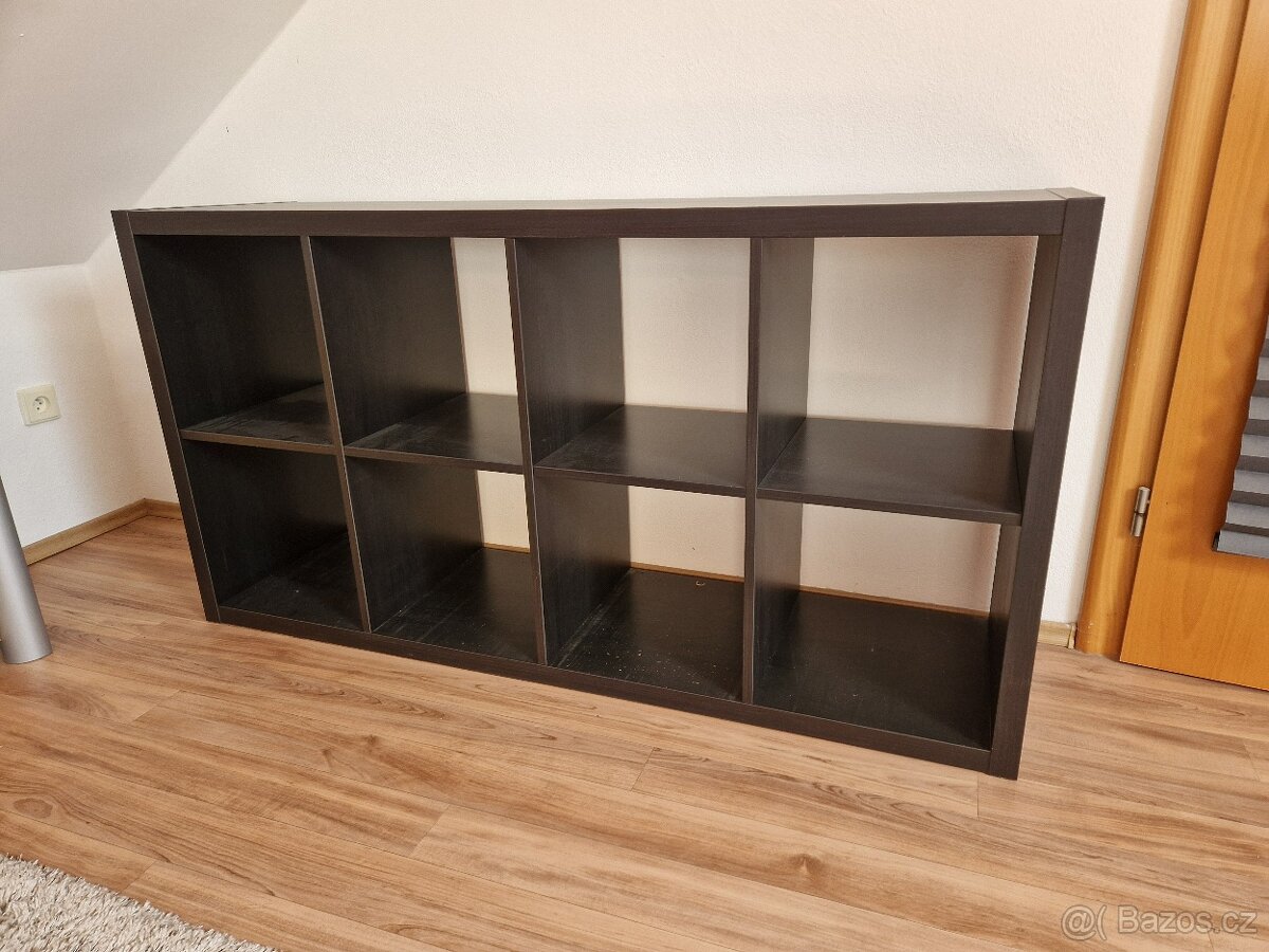 IKEA KALLAX knihovna/regál černohnědá