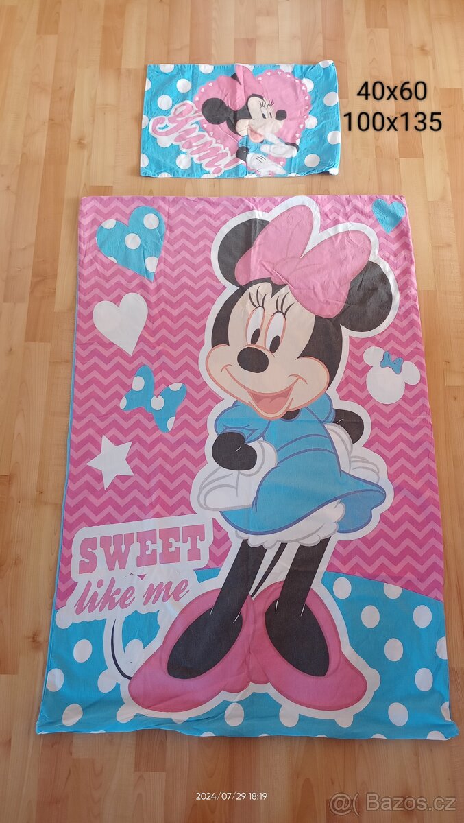 Dětské dívčí povlečení s Minnie.