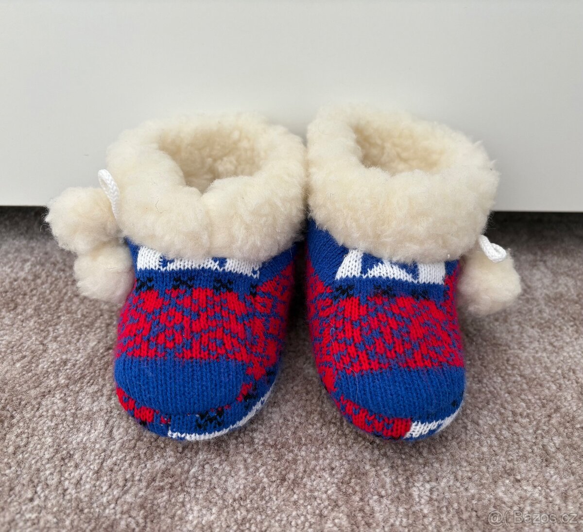 Nove detske vlnene papuce - vel.24