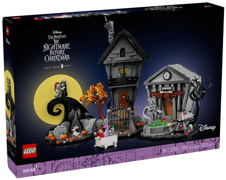 Nové LEGO 21351 Ukradené Vánoce Tima Burtona od Disneyho