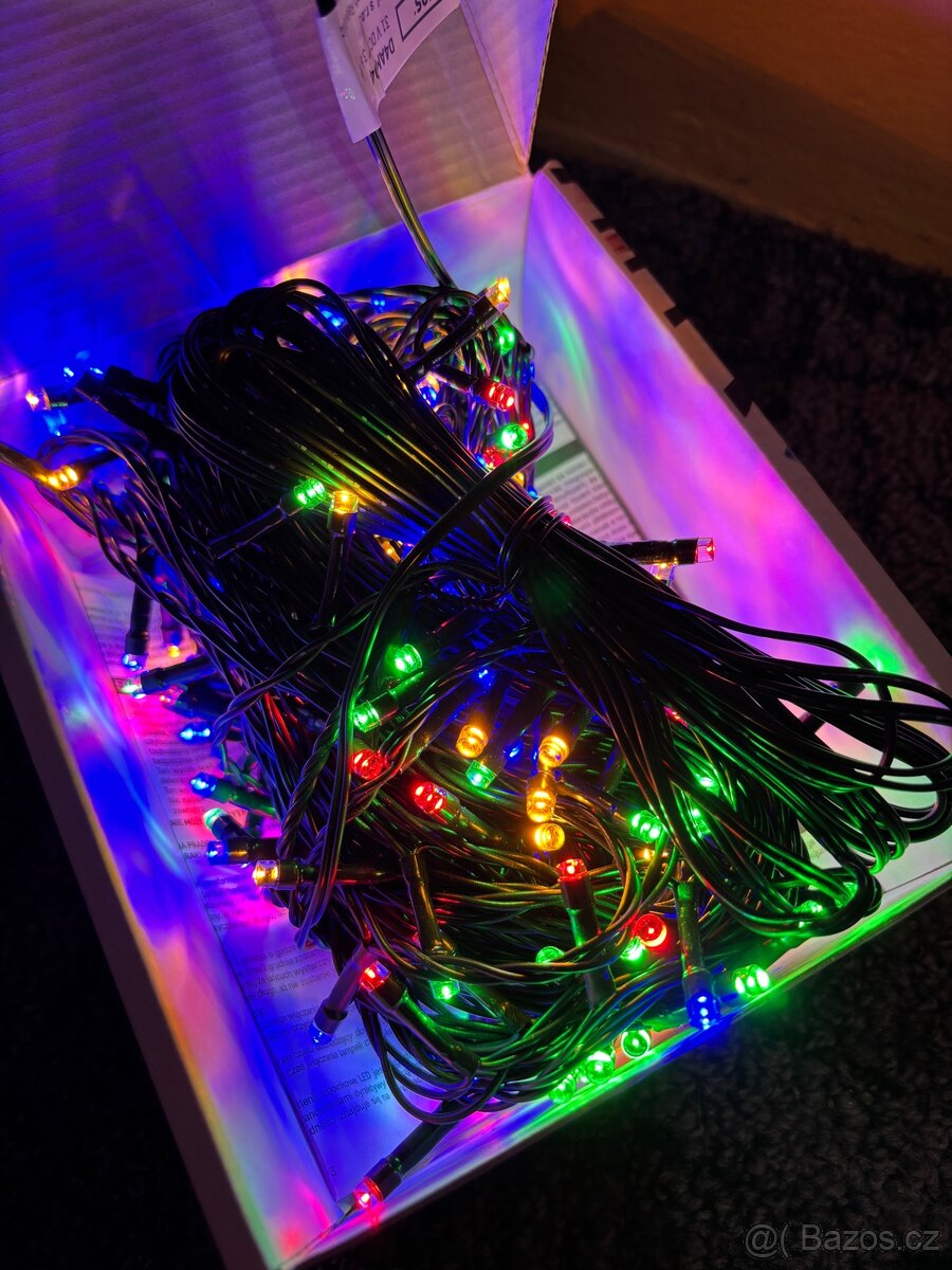 Vánoční světelný řetěz, 180 LED