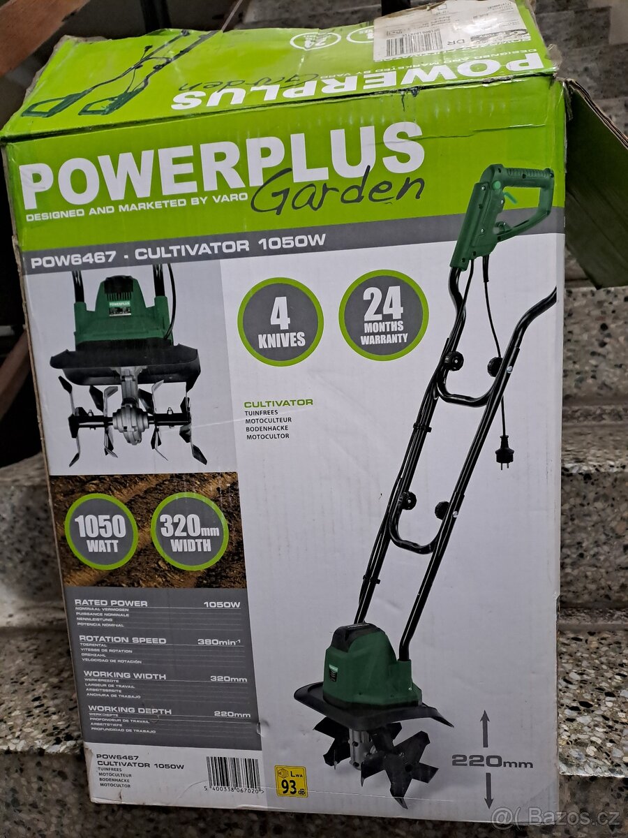 Rotavátor power plus garden ruční
