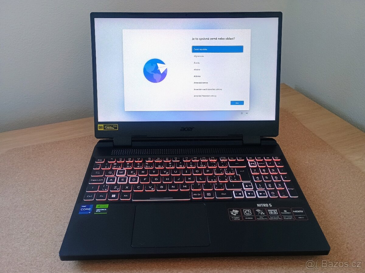 Herní notebook Acer Nitro 5 (2024) - TOP stav, V ZÁRUCE