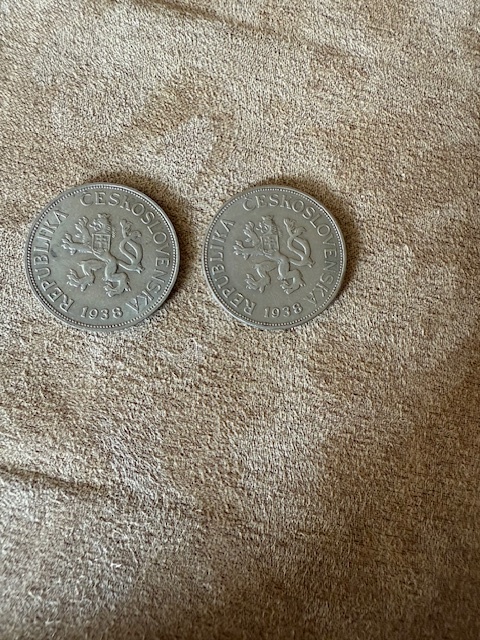 Mince 5kčs (2 ks) - pozůstalost
