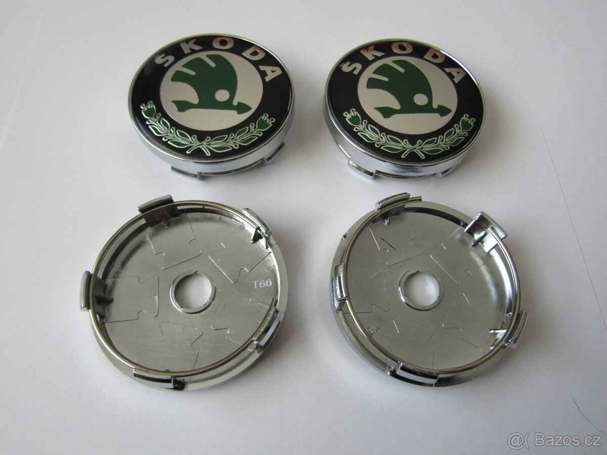 Středové pokličky Škoda 60mm Staré logo