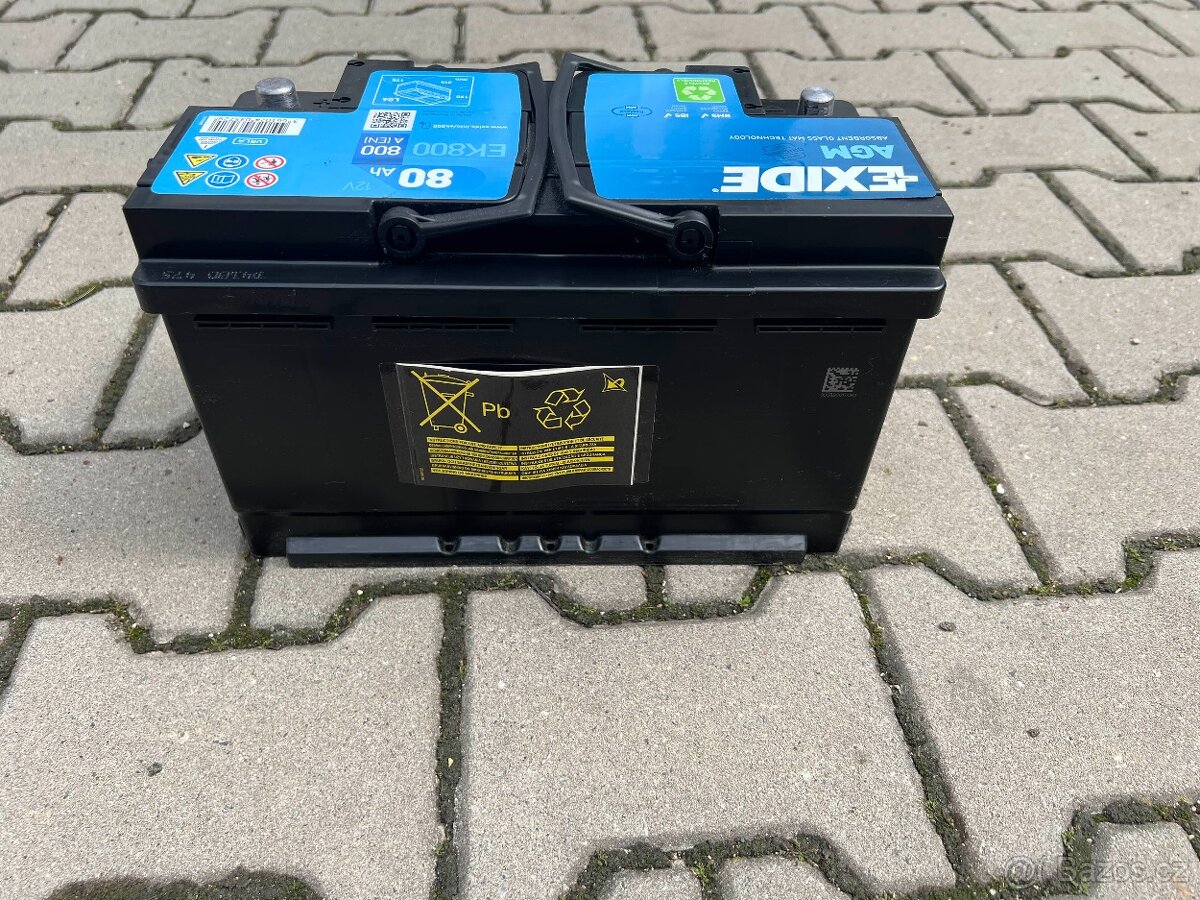 Autobaterie EXIDE 80 Ah 800A