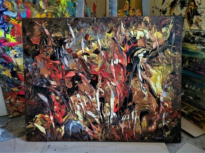Malovaný obraz Bruno Cantais - Eclosion