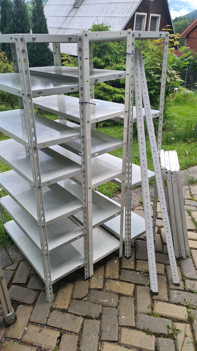 4x regal 150x75x30, 22 polic