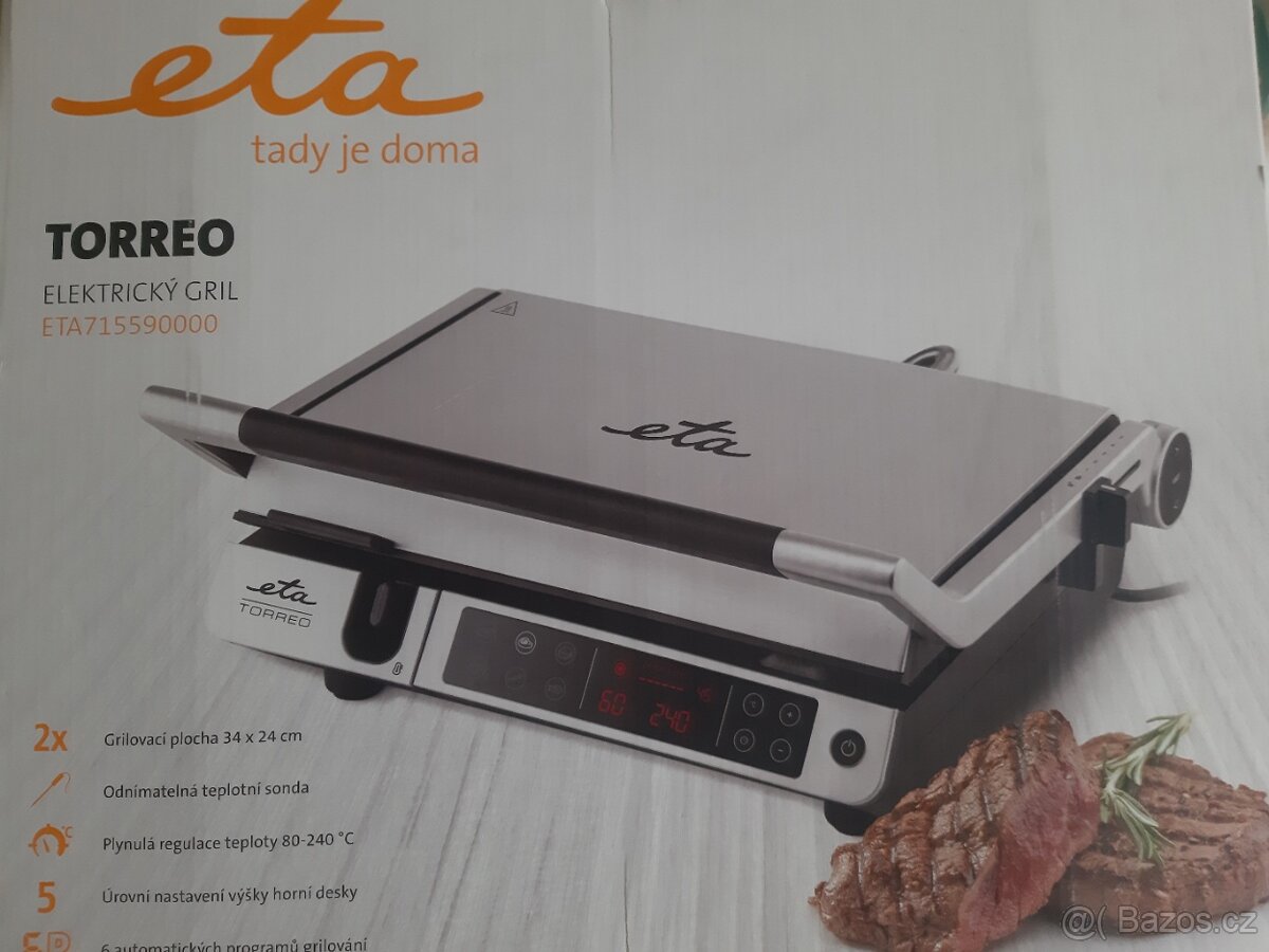 Elektrický kontaktní gril Eta