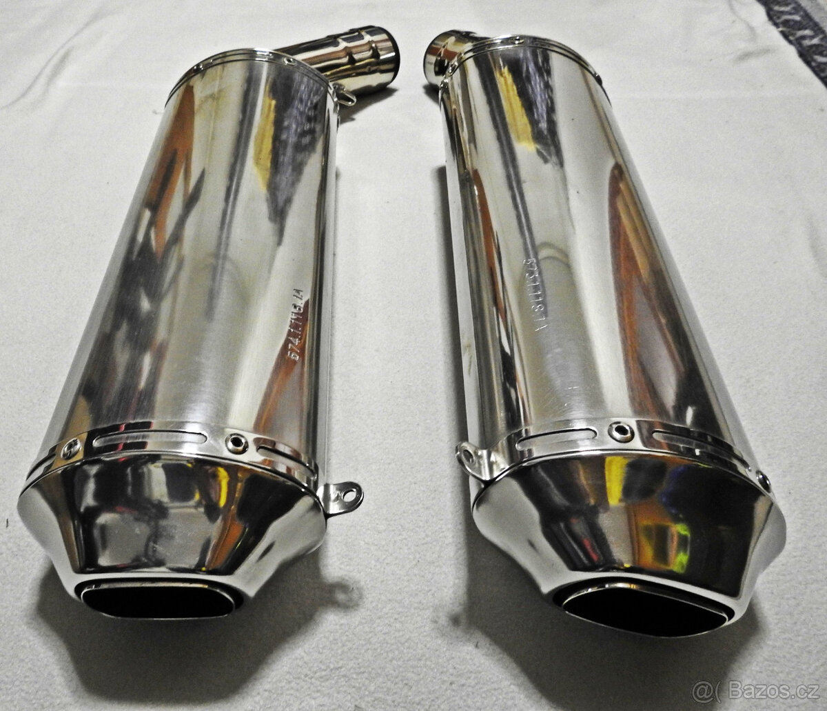 Výfuky originál DUCATI 848 /1098 / 1198 TOP stav leštěné