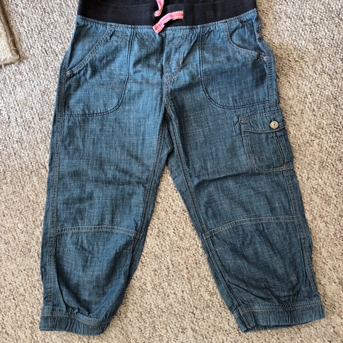 3/4 dívčí letní kalhoty H&M,146