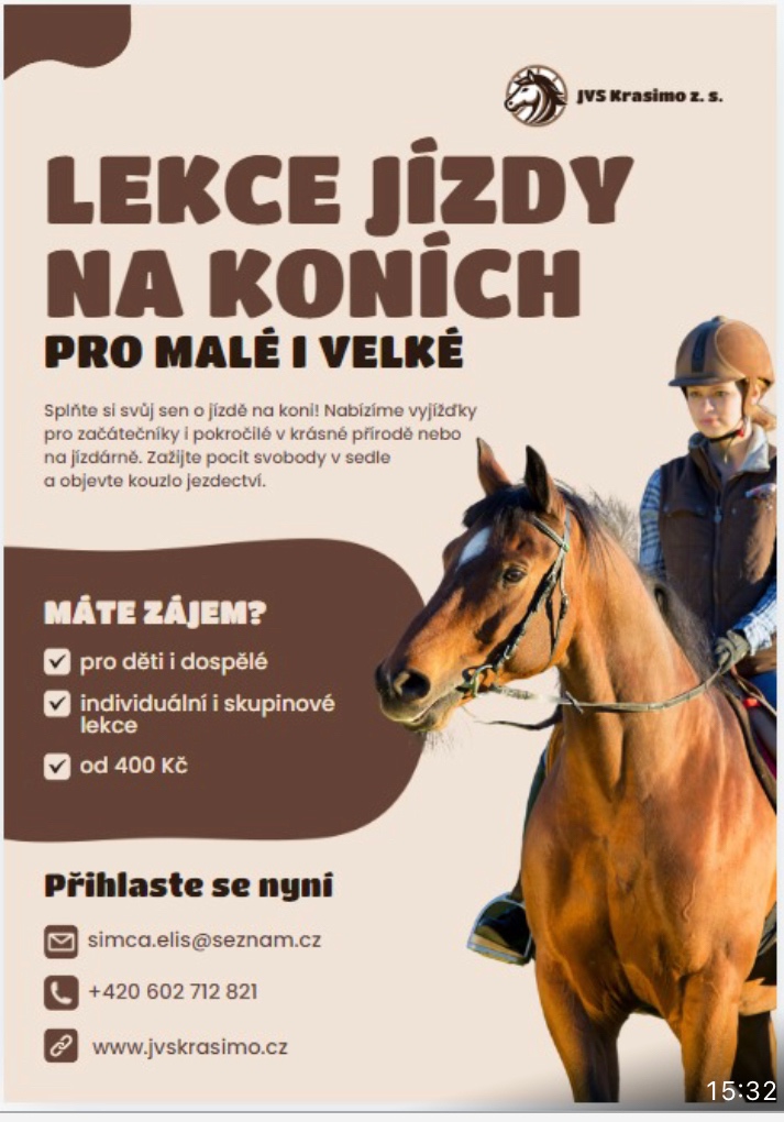 Jízda na koni, jízda kočárem, kroužek, voltiž, tábory