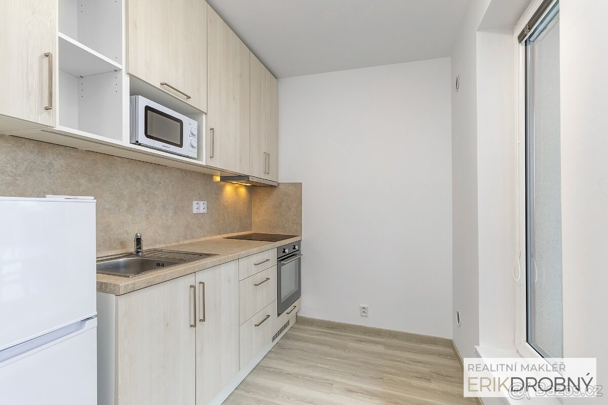 Pronájem bytu 1kk, 33 m2, s parkovacím stáním a terasou