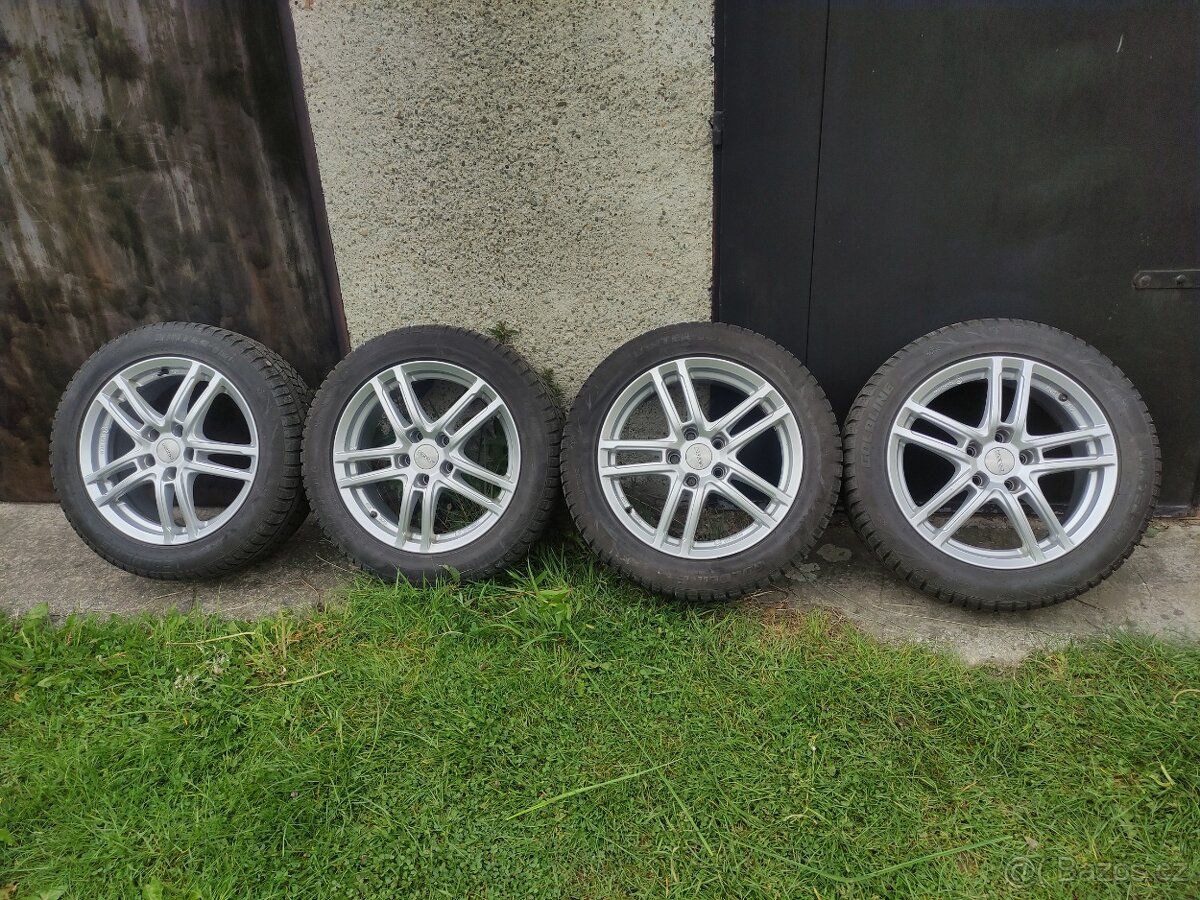 Sada Al kola 215/55/17 krásné bez poškození