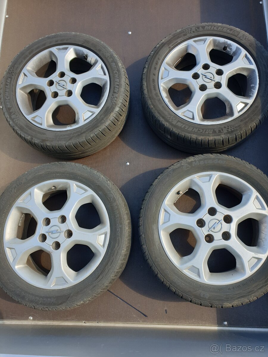 Alu disky + pneu opel - 205/50/16
