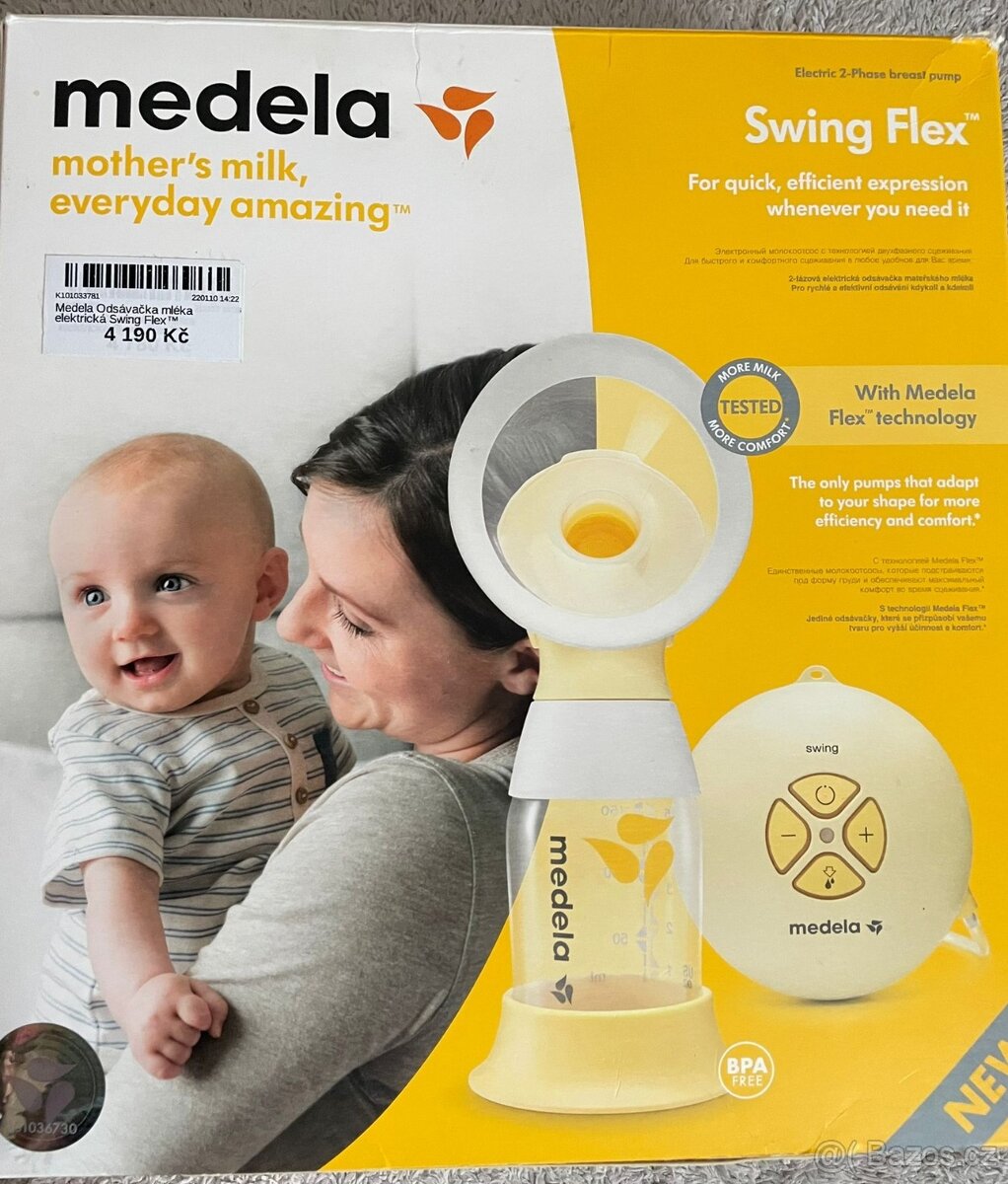 Medela Swing Flex - elektrická dvoufázová odsávačka mléka