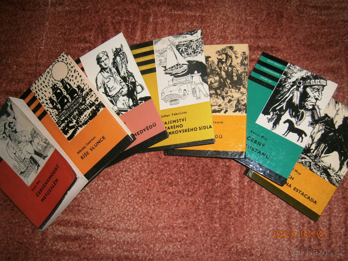 chlapecké dobrodružné knihy,K.MAY......