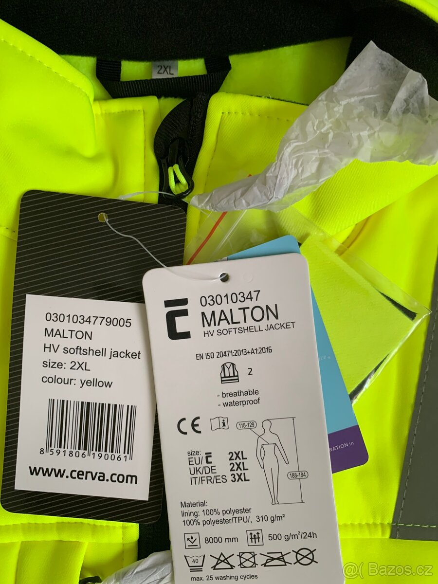 Reflexní softshellová bunda