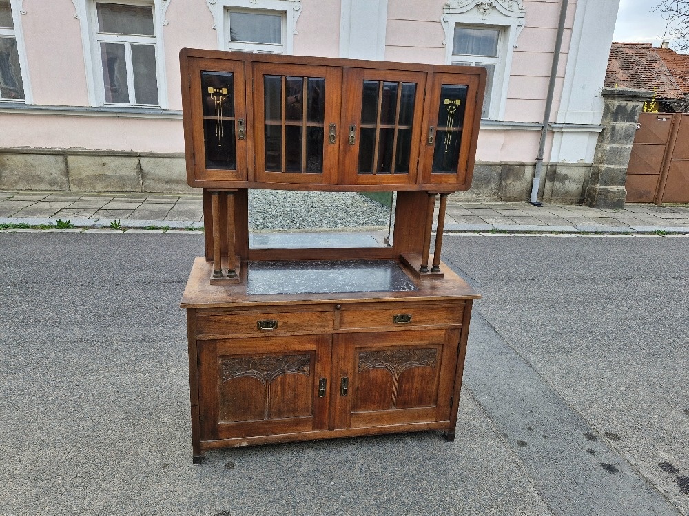 Luxusni secesni sekretar pribornik