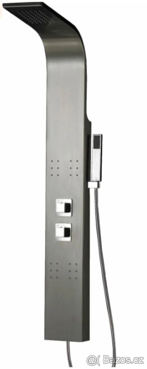 Sprchový panel HM, nerez, 4 trysky STEELSHOWER