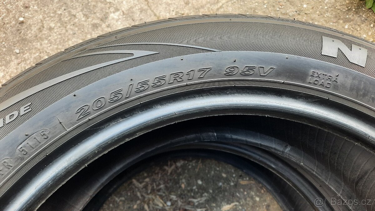 2ks letní pneu 205/55 r17