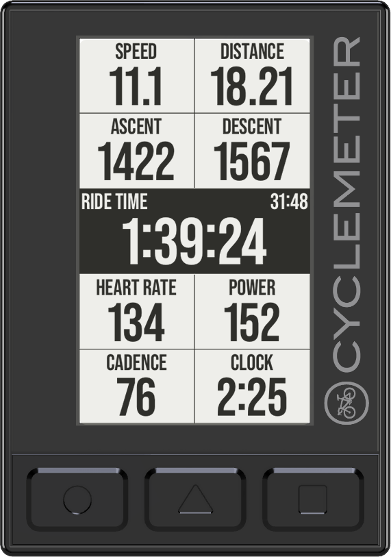Cyclemeter Bike Display