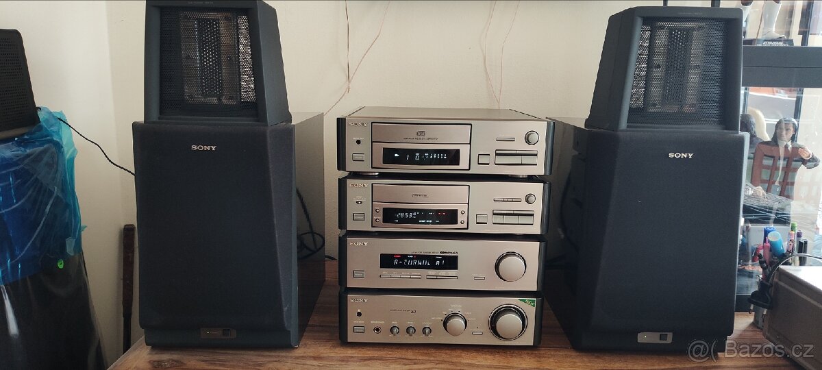 SONY HiFi S1, věž deck, cd, tuner