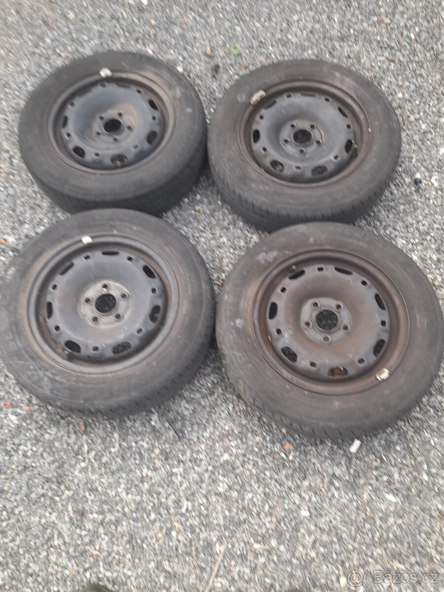 4x 14" plechové disky na Škoda, VW, SEAT.