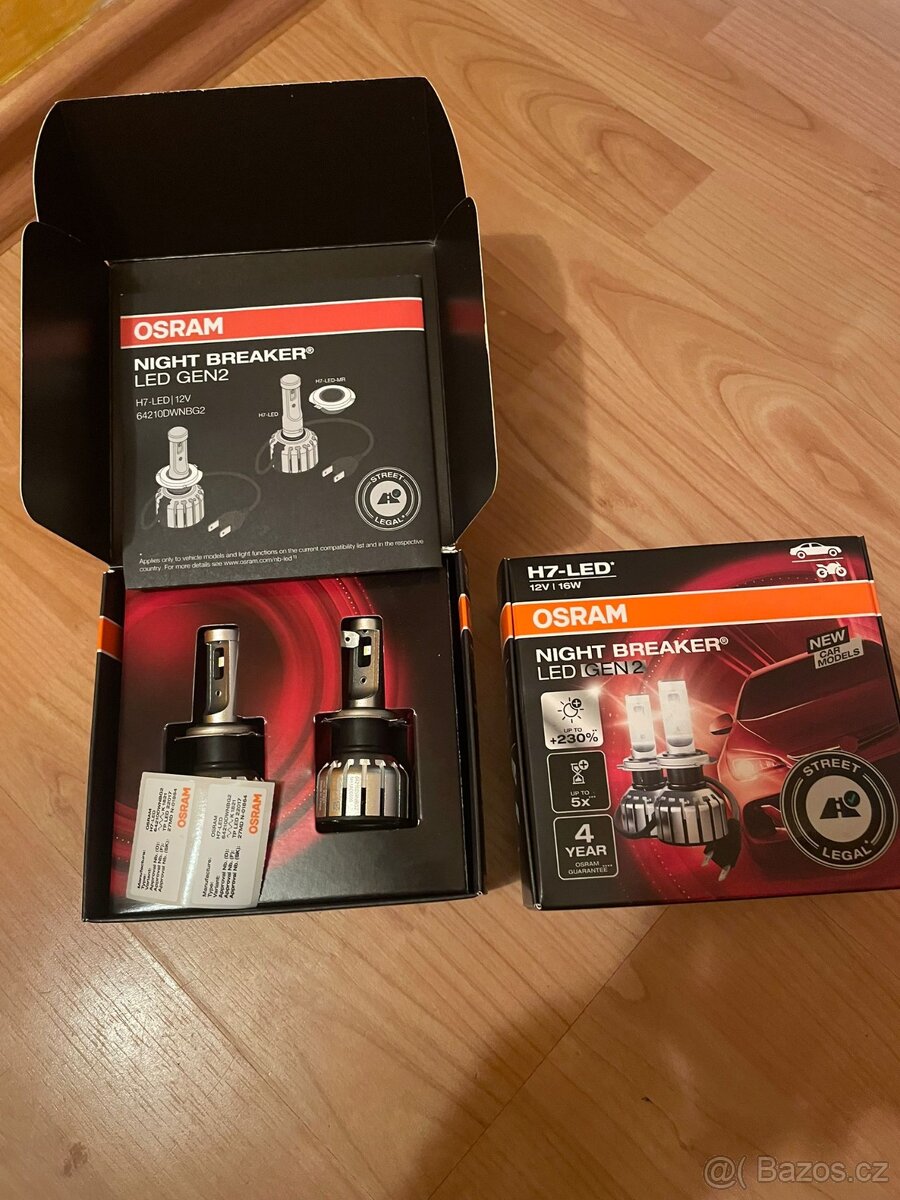 H7 LED žárovky do automobilu.