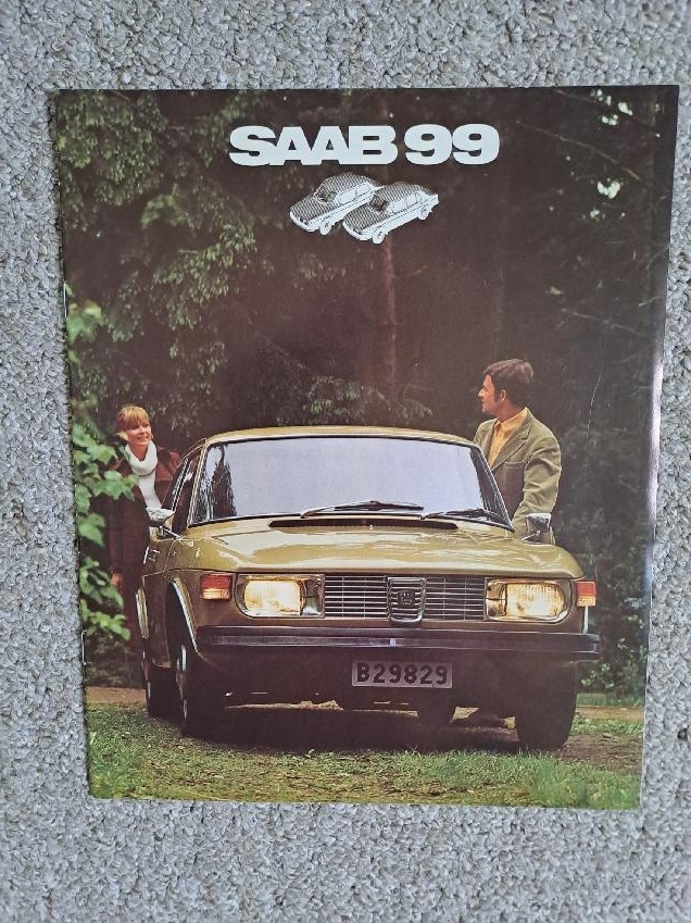 Prospekt automobilu SAAB 99, dobový pro TUZEX