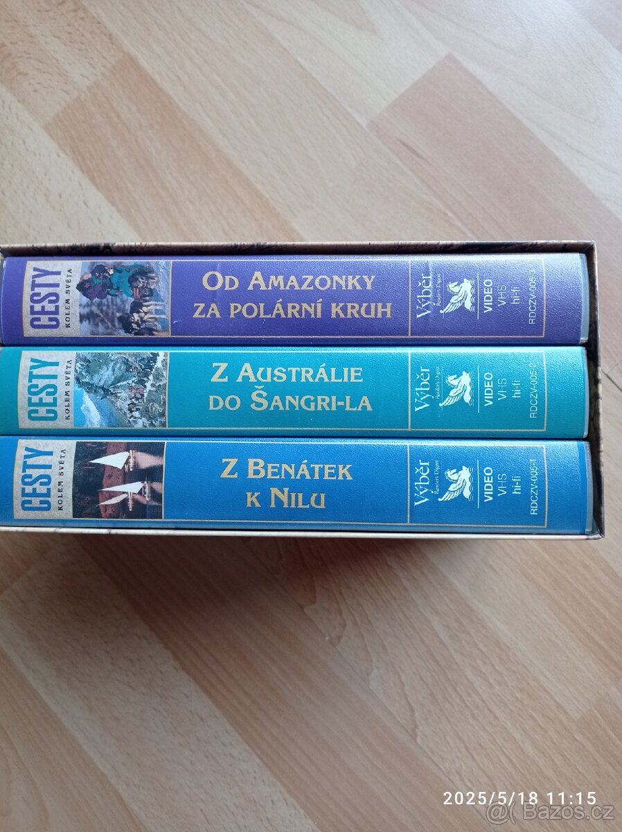 Videokazety originál.Cesty kolem světa