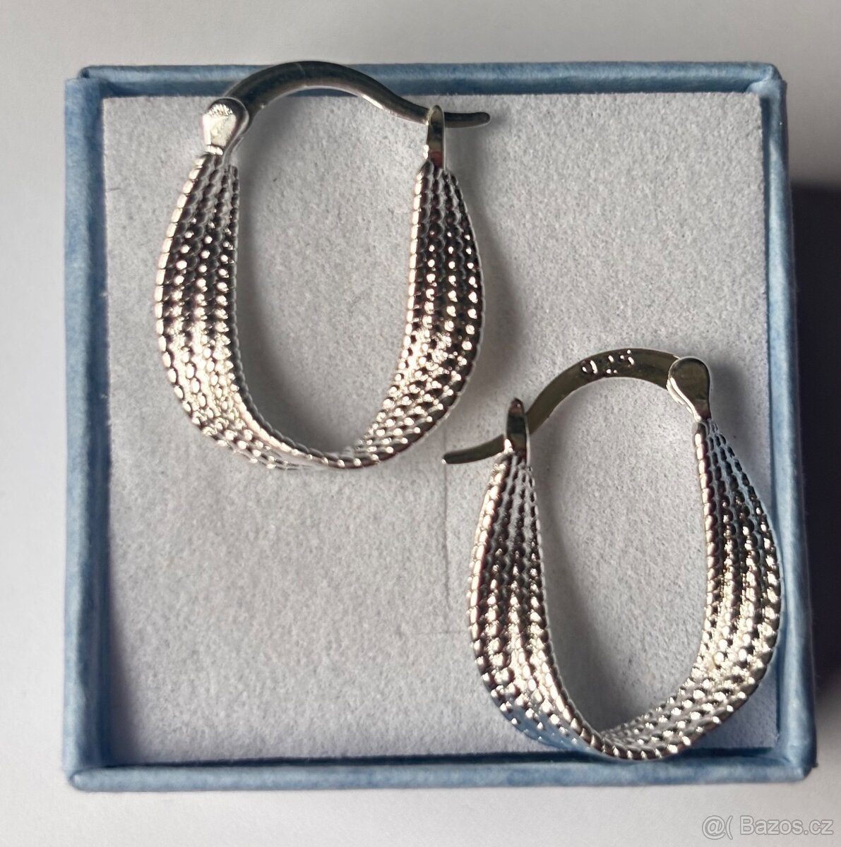 Nové stříbrné náušnice punc 925