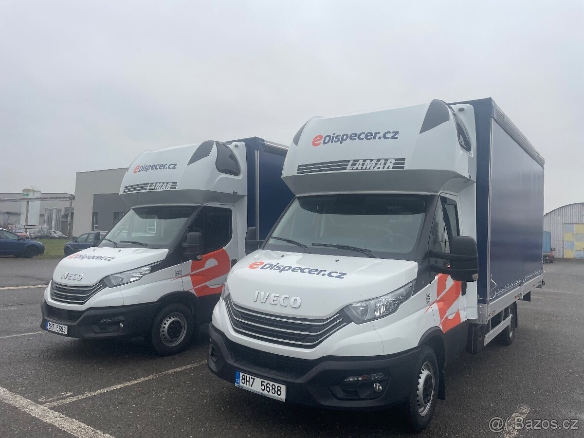 Vytěžování / vytížení plachtových dodávek