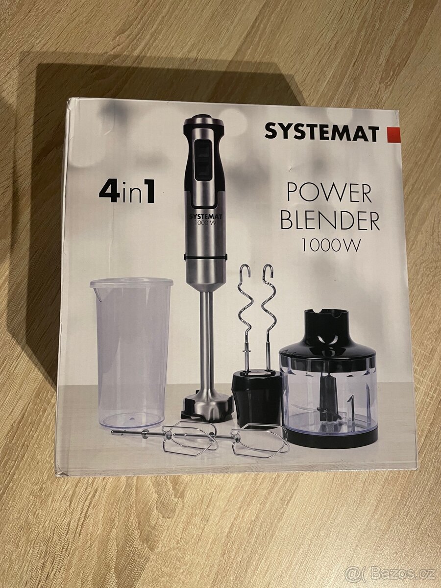 Multifunkční tyčový mixér SYSTEMAT 4in1 POWER BLENDER 1000W
