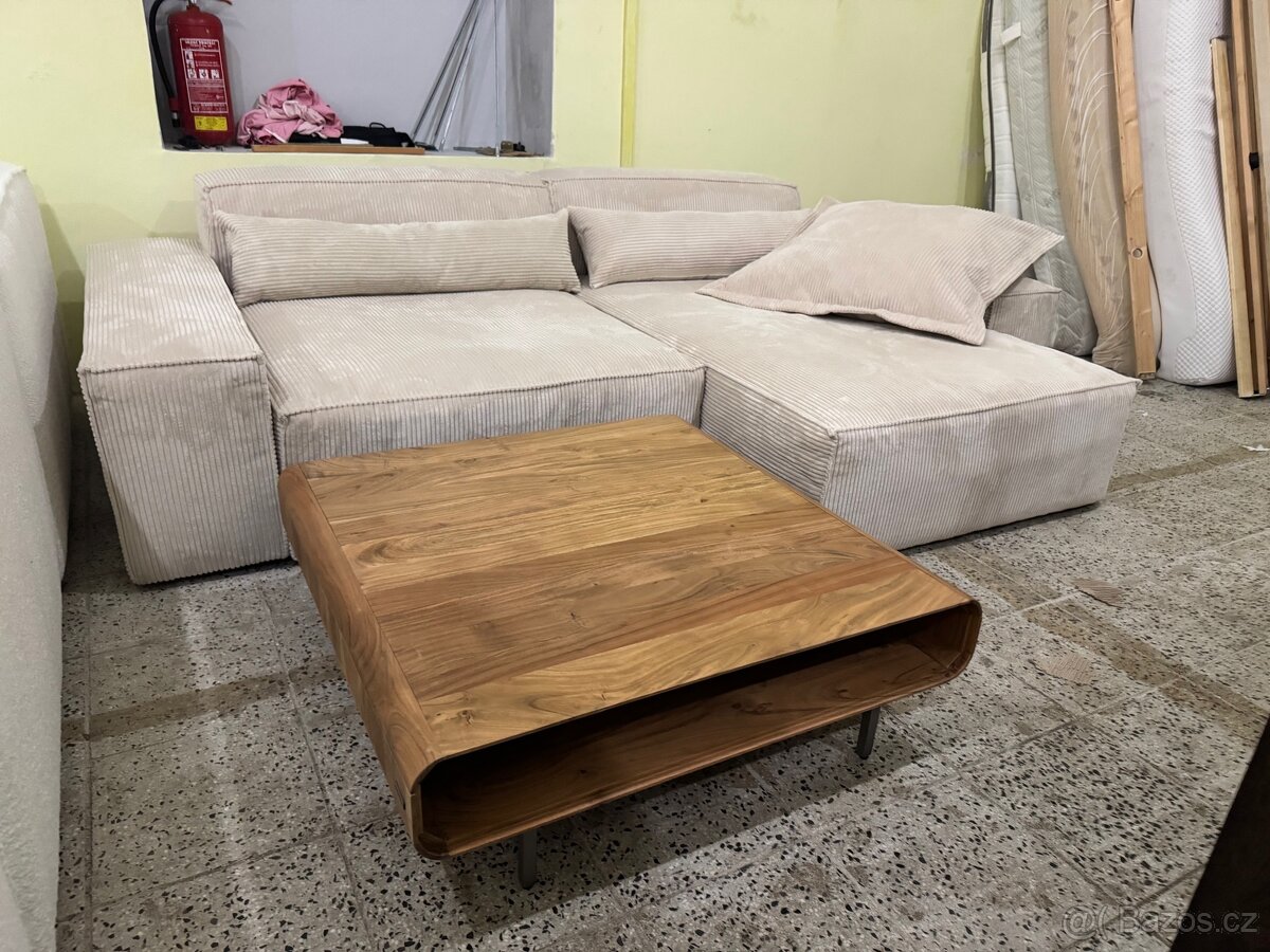 NOVÁ krásná Sedací souprava Sirpio manšetr Béžová