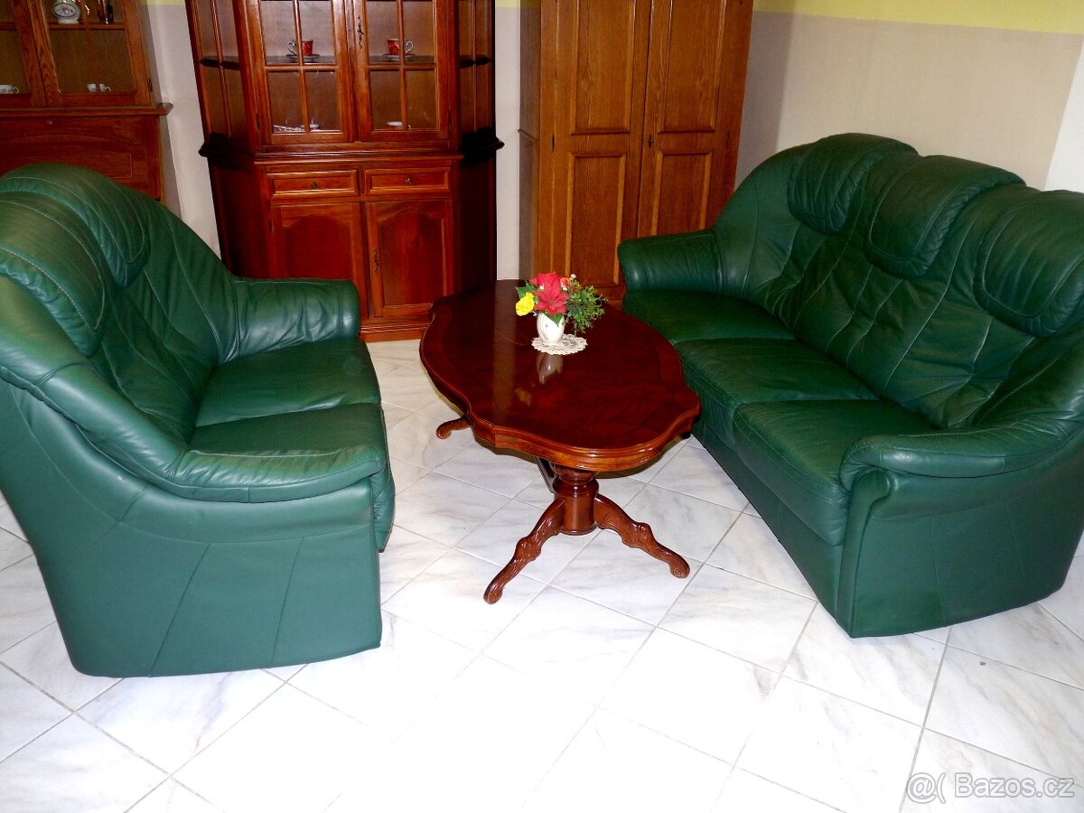 kožená sedací souprava 3+2