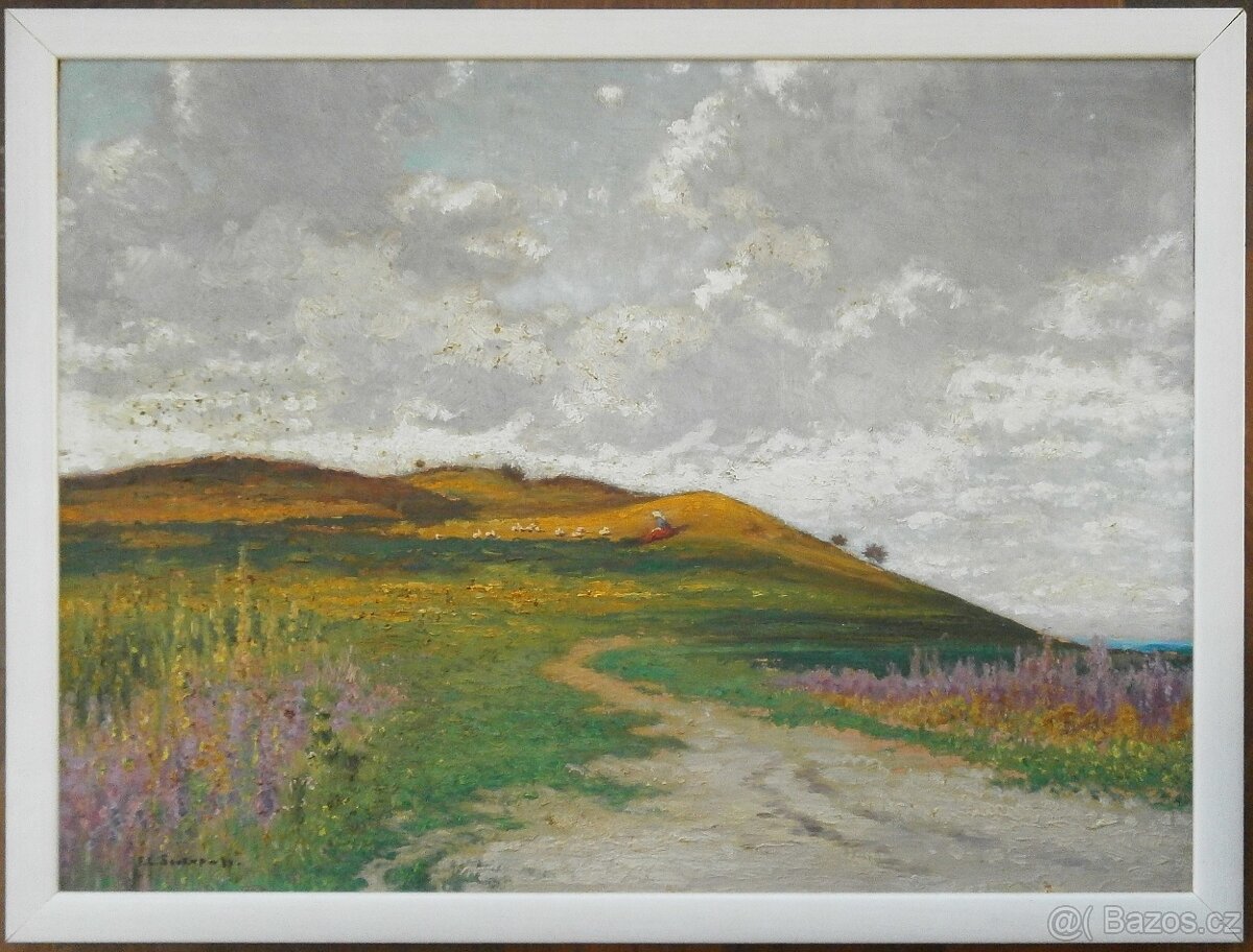 F.L. Soukup - Krajina s pastýřkou