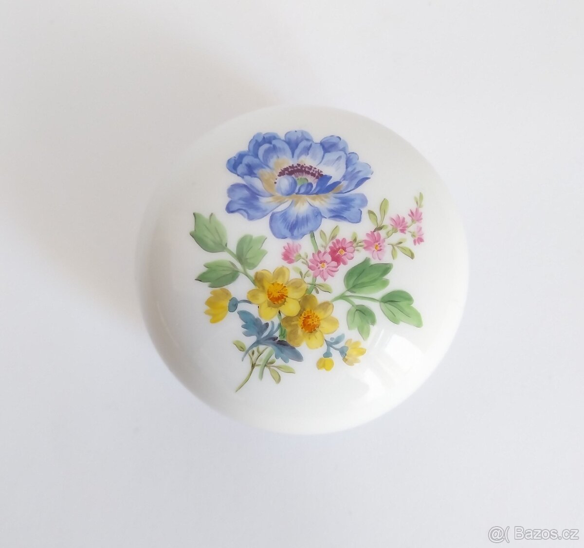 Starožítná porcelánová dózička Míšeň - Meissen
