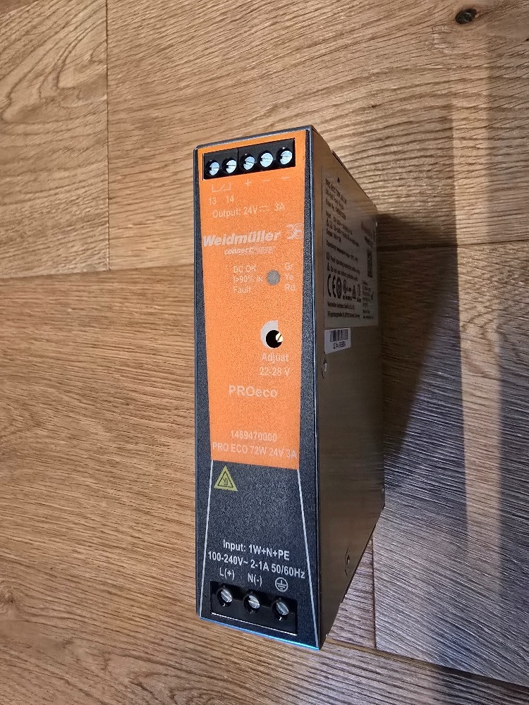 Zdroj Weidmuller PRO ECO 72W 24V 3A