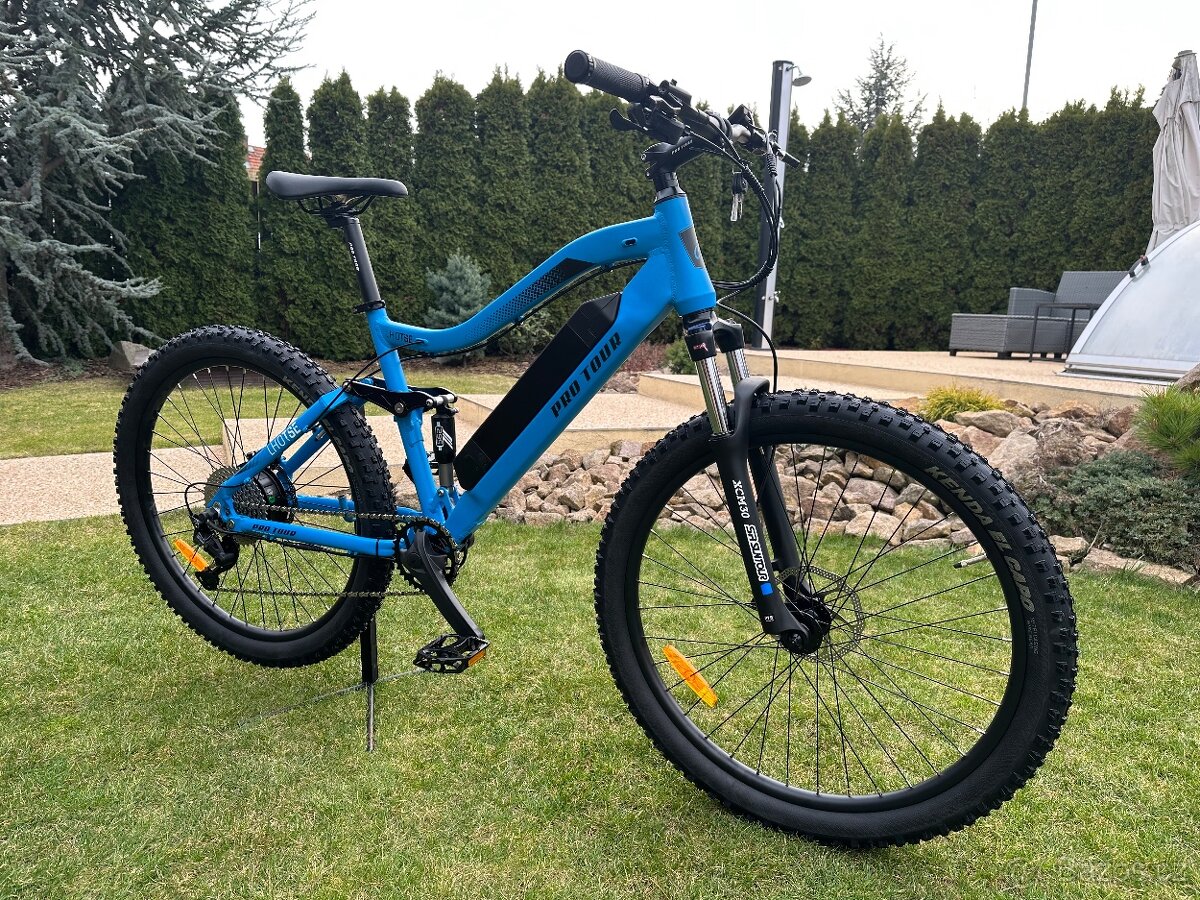 NOVÉ celoodpružené elektrokolo; rám 18,5”, SAMSUNG 14Ah bat.