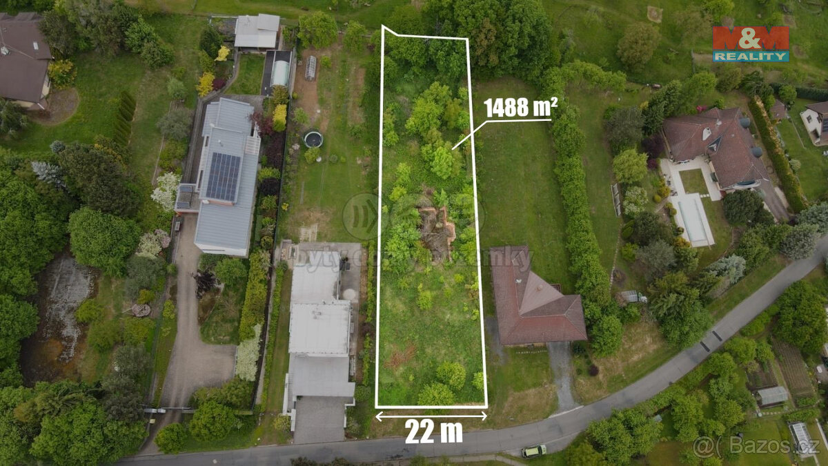 Prodej pozemku k bydlení, 1488 m², Zlín